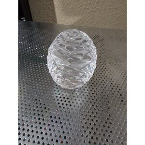 Galway Irish Glass Crystal - Egg Paperweight Clear
